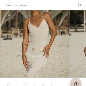 Meshki Suki Knit dress with flowers, size Large. NWT